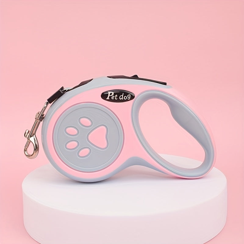 Retractable Pet Leash for Dogs & Cats – Extendable Lead with One-Button Lock, Lightweight & Portable for Outdoor Walking M & L