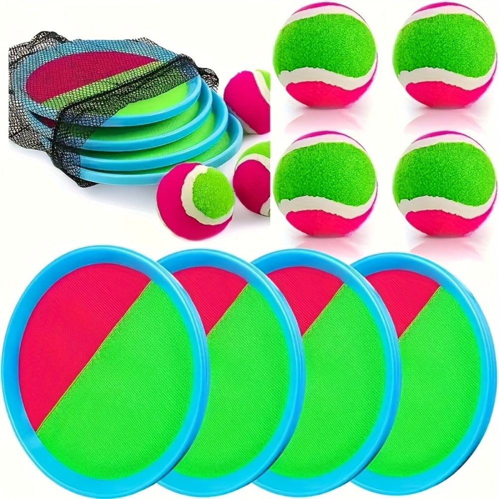 Sticky Ball Toss Game Set for Kids & Adults – Fun Outdoor Throwing Toy with Sticky Balls & Target Board, Beach Backyard Playground Party Game, Great Birthday Gift for Boys Girls Ages 3+