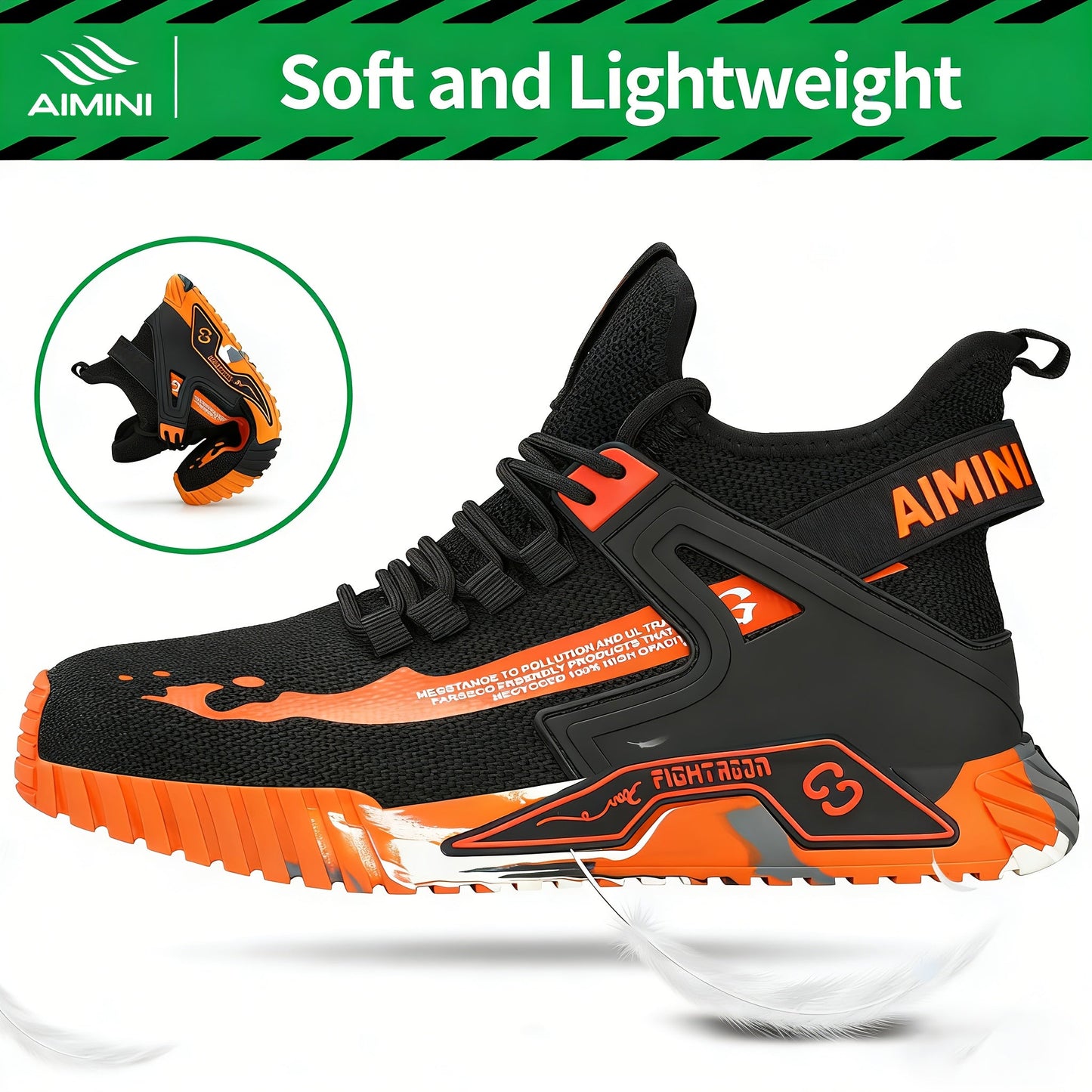Men's Work & Safety Boots - Steel Toe Protection & Lightweight Design