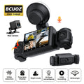 BCUOZ 360° Panoramic 3/4-Channel 1080P Full HD Ultimate Safety Dash Cam Set, 1080P Front + 720P Rear/Left/Right All-Round Coverage, 2.4" Quad-Screen Split Display, Super Night Vision, WDR, G-Sensor, Loop Recording - Auto Parts/ Car Dashboard Camera/