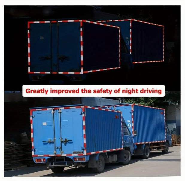 [Multi-volume Series]DOT-C2 Reflective Tape 2" X 60ft | Red & White, Ultra-Bright 360° Safety Marking for Trucks, Trailers, Vans & Construction Signs All-Weather Strong Roll