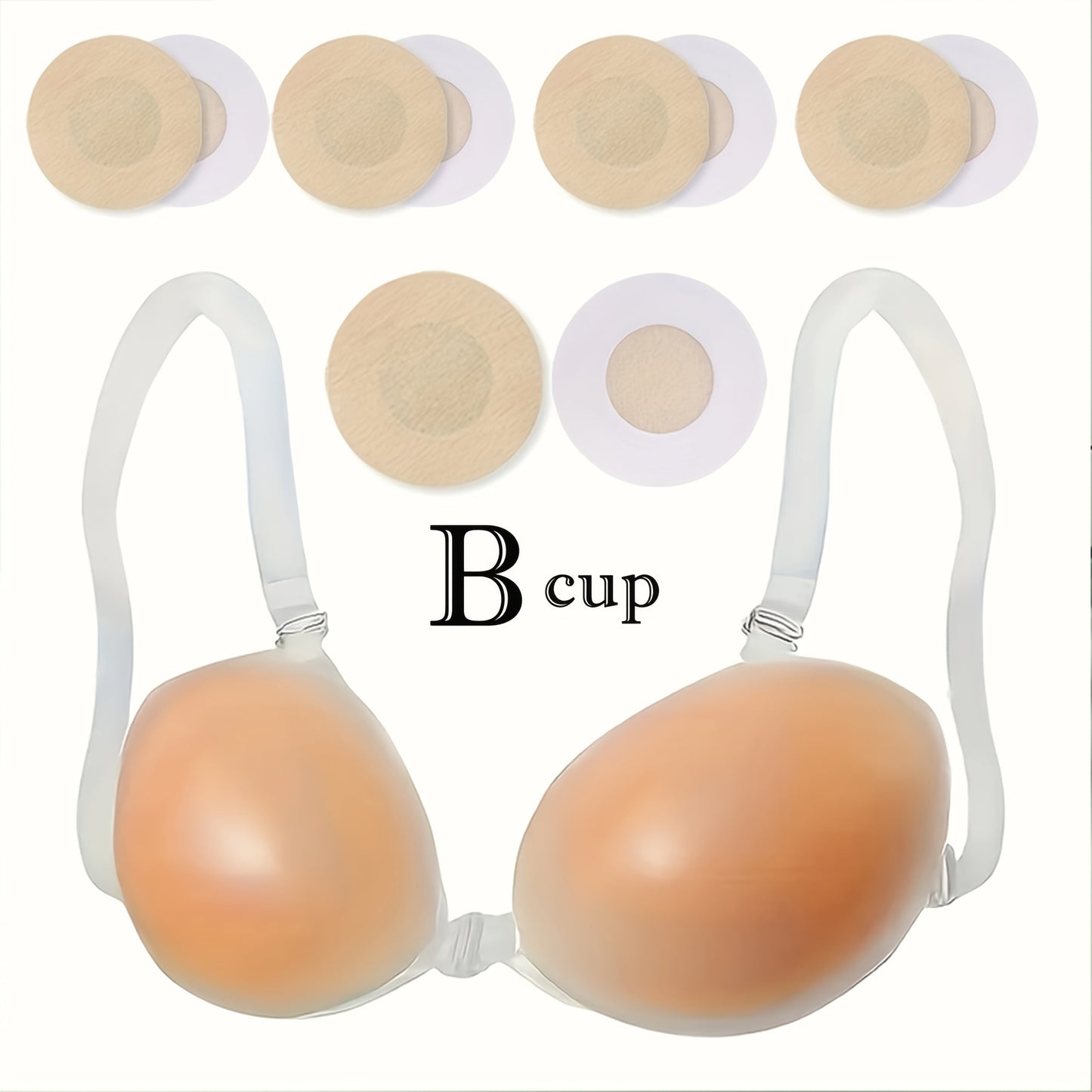 Women’s 2-Pack Seamless Adhesive Bra - Lace Detail Comfort