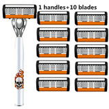 1 handle + 10 blades