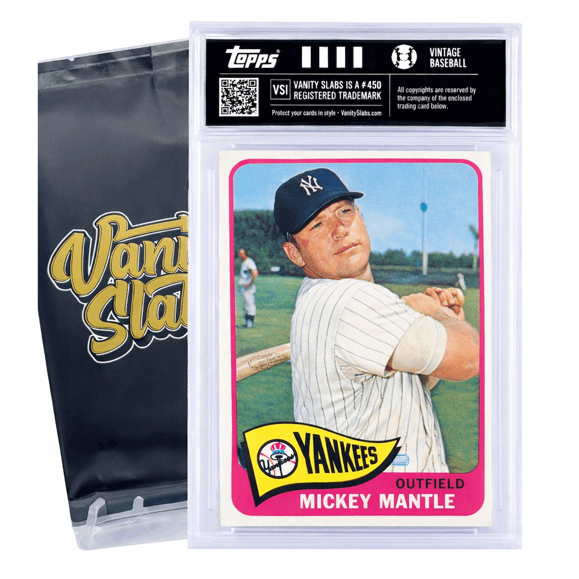 Vintage Baseball Card Mystery Slab – Authentic 50 to 100+ Years Old in Vanity Slab Display | Hall of Fame Legends & Classic Stars Possible | Collector Gift for All Ages