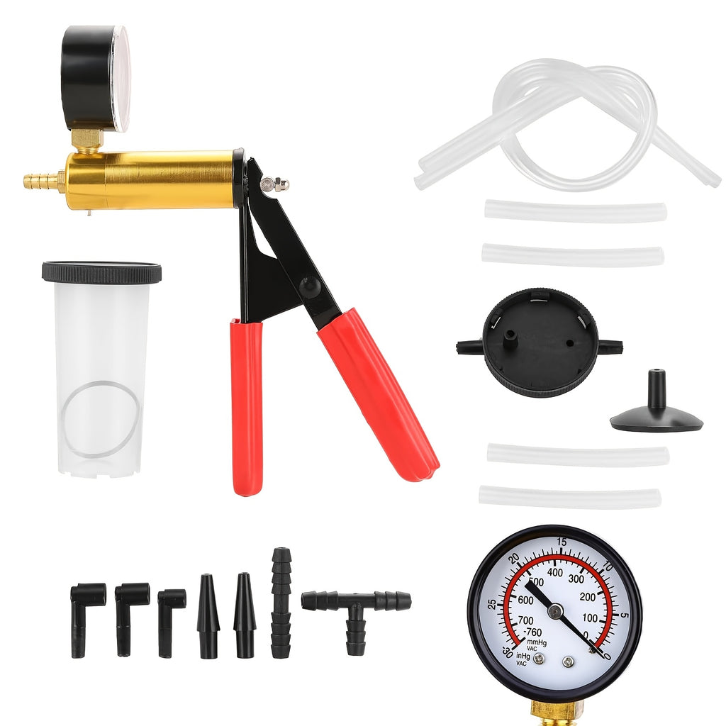 Brake Bleeder Kit with Vacuum Pressure Pump Tester for Auto