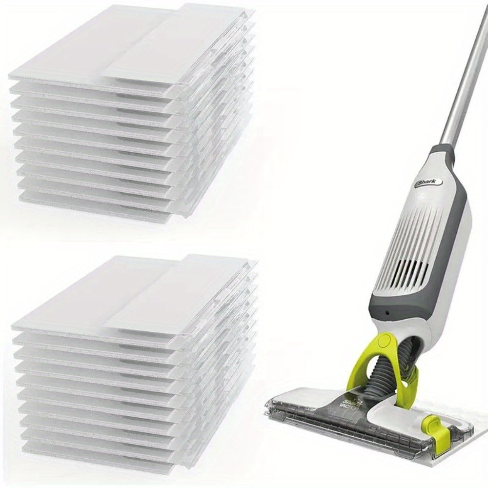 Shark VACMOP Replacement Pads Compatible with VM252 VM200 VM190 VM250 VM251 VM200C VM252C QM250 VC205 Cordless Hard Floor Vacuum Mop Disposable Pad Refills 10 20 30 40 Pack Value