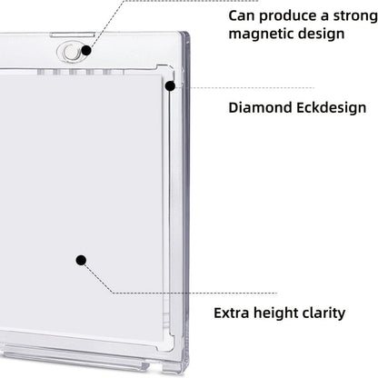 30pt Magnetic Card Holders 30/60 Pack – Clear Hard Plastic One-Touch Trading Card Cases, Protective Display Holders for Baseball, Sports, Pokemon & Game Cards, Bulk Set for Collectors