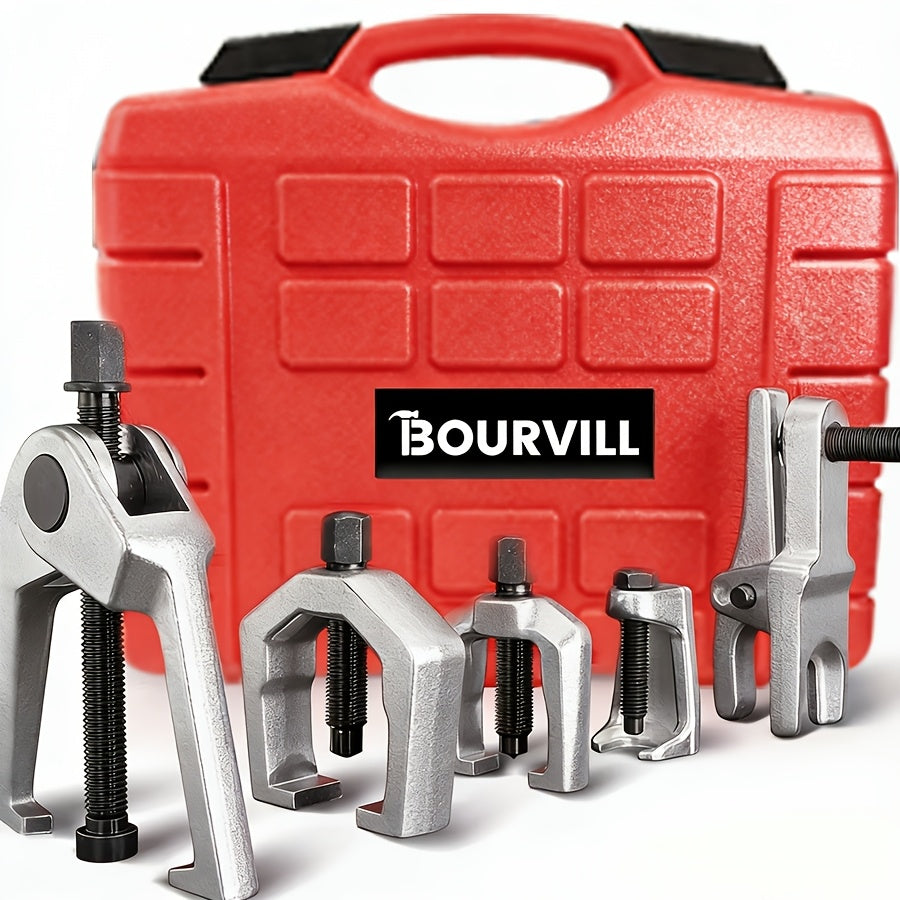 1 Set Of 5pcs Ball Head Extractor, Multi-functional Puller, Lower Arm Cross Pull Rod Head Disassembly And Extraction Tool, Cross Bar Puller, Disassembly Tool, Tractioner Set.