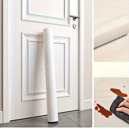 Wood Grain Door Sticker Self-Adhesive Removable Peel & Stick Door Wrap Film Waterproof Vinyl Decal for Interior Door Renovation Home Decor Room Makeover Easy Install