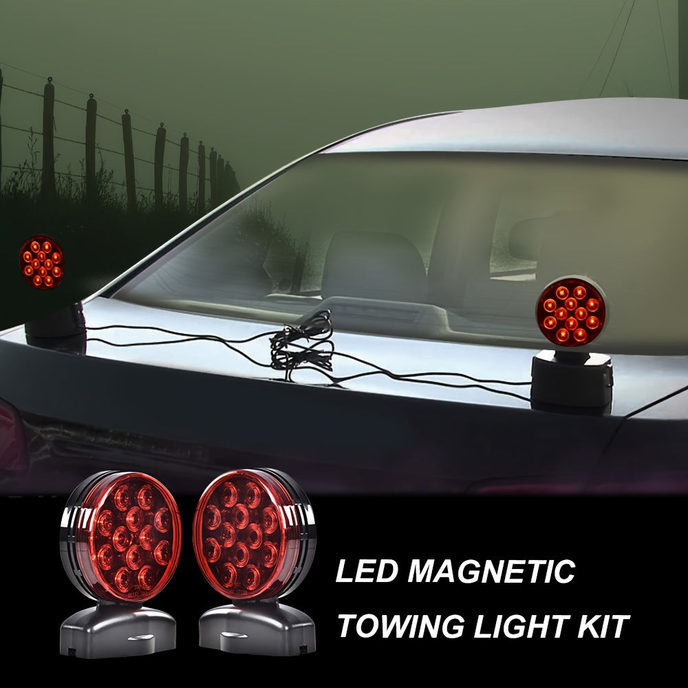 Magnetic Towing Light 12V Tow Trailer Lights Brake Tail Signal 12 Volt Kit,, Wire Trailer Lights Kit