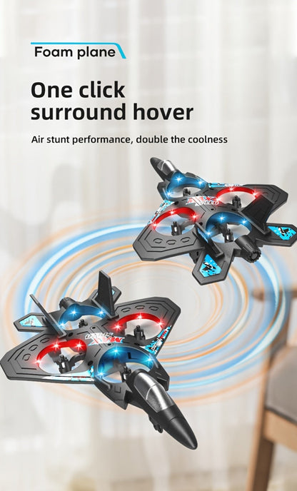 Kids Drone with Altitude Hold for Beginners – Rechargeable RC Flying Toy Indoor Outdoor, Easy to Fly Helicopter Airplane Gift for Boys & Girls Ages 8 9 10 11 12 (Black/Blue/Red)