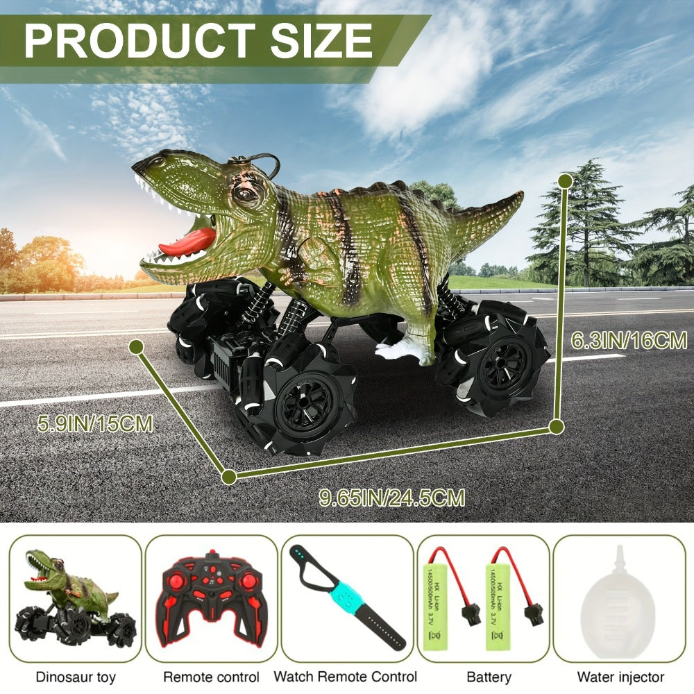 Monster Stunt RC Car with LED Lights Sound & Mist Spray – 360° Drift Remote Control Monster Truck, All-Terrain Indoor Outdoor Toy for Boys Girls Ages 6+, Birthday Christmas Gift