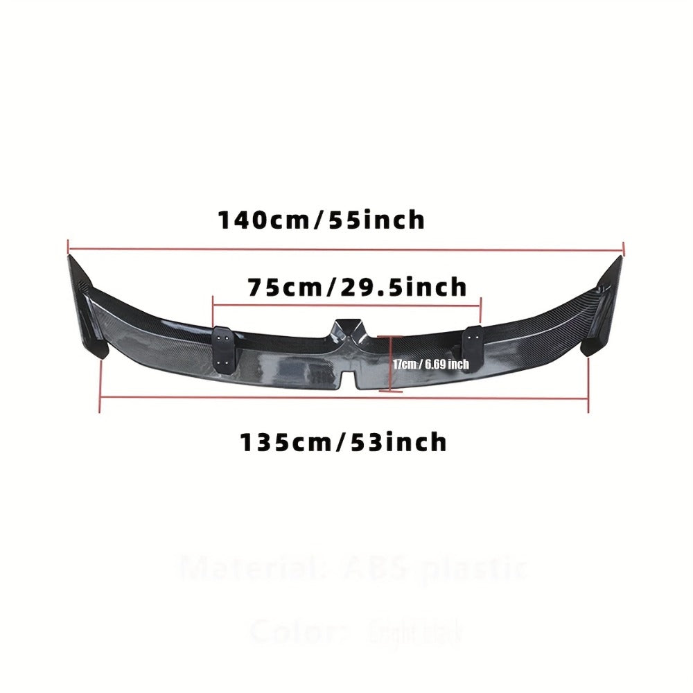 Universal Rear Spoiler Wing 54 Inch – ABS Pro Style Trunk Lid Spoiler, UV-Resistant, Fits Honda Toyota Subaru BMW Dodge Sedan Hatchback Coupe, 3 Colors