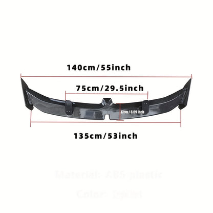 Universal Rear Spoiler Wing 54 Inch – ABS Pro Style Trunk Lid Spoiler, UV-Resistant, Fits Honda Toyota Subaru BMW Dodge Sedan Hatchback Coupe, 3 Colors
