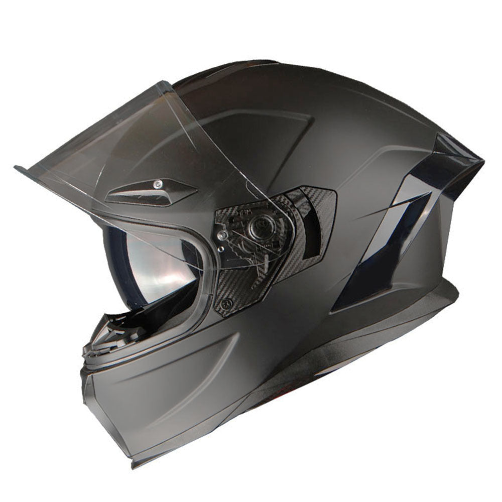 Full Face Motorcycle Helmet DOT Approved – Dual Visor Anti-Fog Pinlock Shield, Street Bike Adult Helmet with Sun Inner Shield, Aerodynamic Thermoplastic Shell, S/M/L/XL