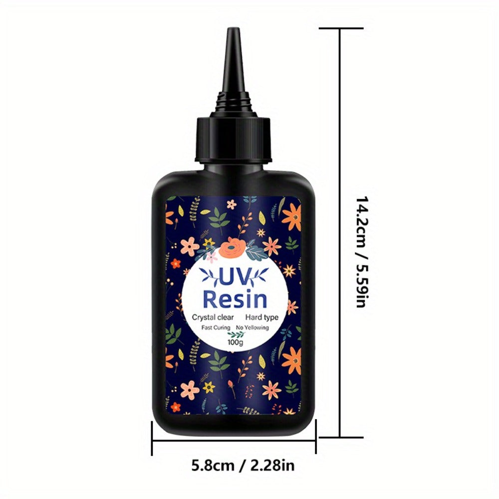 UV Resin Fast Curing Crystal Clear High Viscosity Transparent Epoxy Resin for Jewelry Making Casting & Crafts – 200g 300g 400g 500g, Hard Glossy Finish Resin Art Supplies for Beginners Adults
