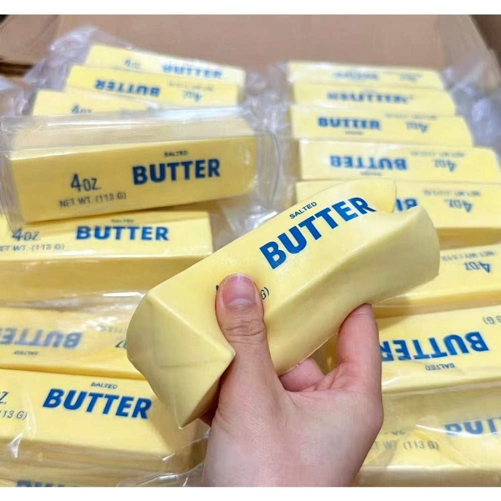 Butter Squishy Toys 10-Pack – Super Soft Slow Rising Butter Stick Squishies, Realistic Food Fidget Toys for Stress Relief, Anxiety & Sensory Play, Kids Party Favors