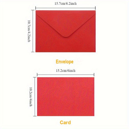 Blank Cards with Envelopes 4x6 Inch | 40 or 80 Sets Colorful Rainbow DIY Greeting Cards | Single Panel Holiday Christmas Birthday Note Cards Bulk Set | A Colors & B Colors for Crafts, Invitations, Thank You