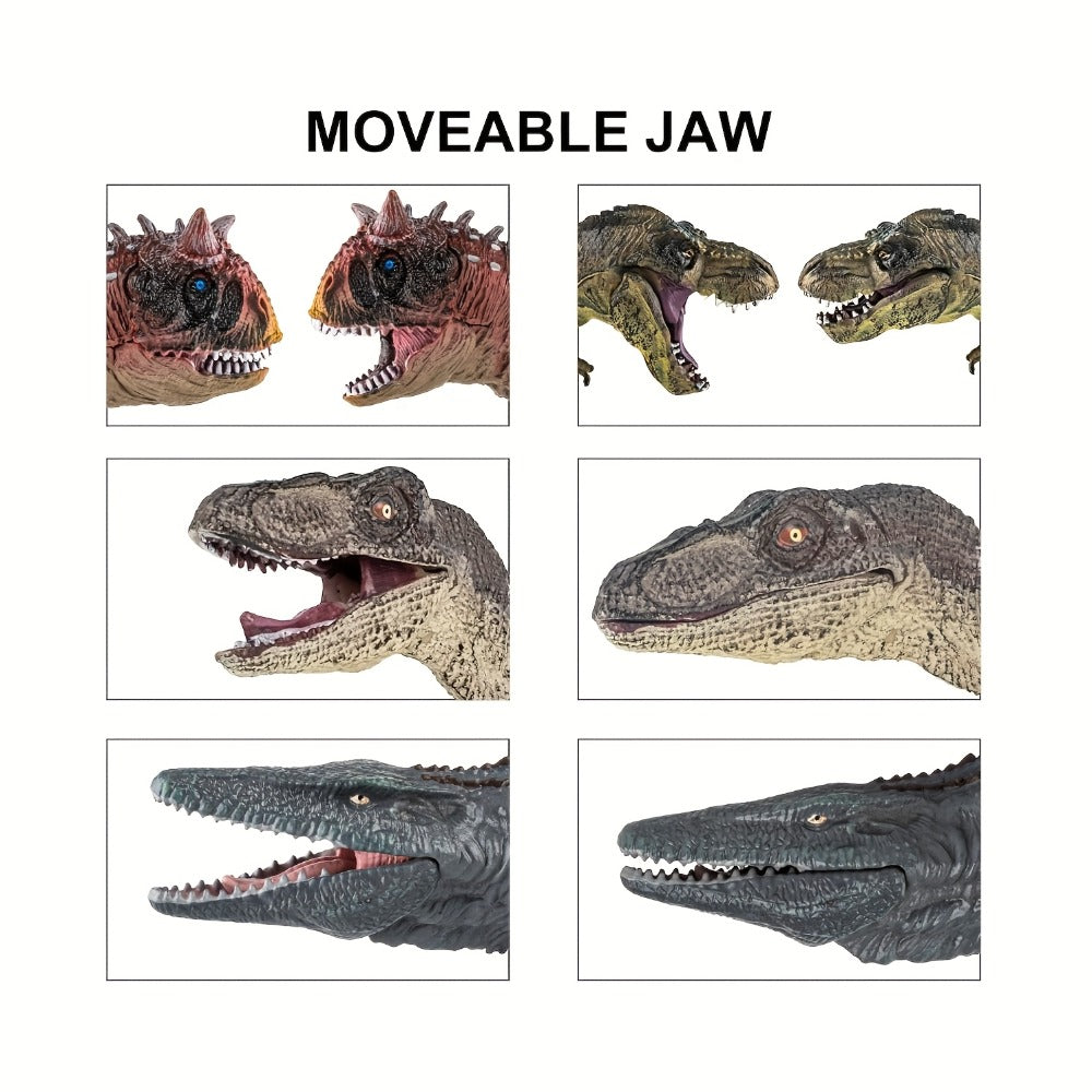Jumbo Dinosaur Toys Set of 6 – Realistic Large Dinosaur Figures for Kids, Dino World Playset for Boys & Girls Ages 3+, Birthday & Christmas Gift