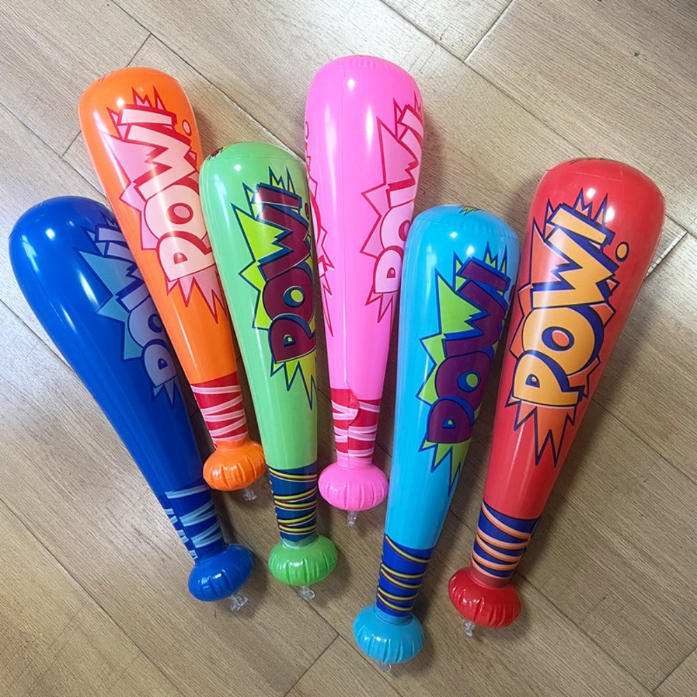 Inflatable Baseball Bat Cheering Sticks 16 Pcs Colorful Cartoon Party Props for Independence Day 4th of July Sports Events Outdoor Celebrations Birthday Party Favors