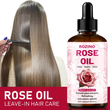 Rose Essential Oil Pure for Massage, Aromatherapy & Skin Care — Multipurpose Body, Hair, Nail & Lash Oil, Unisex Relaxation Gift, 100ml or 3pcs×3.38oz Value Pack