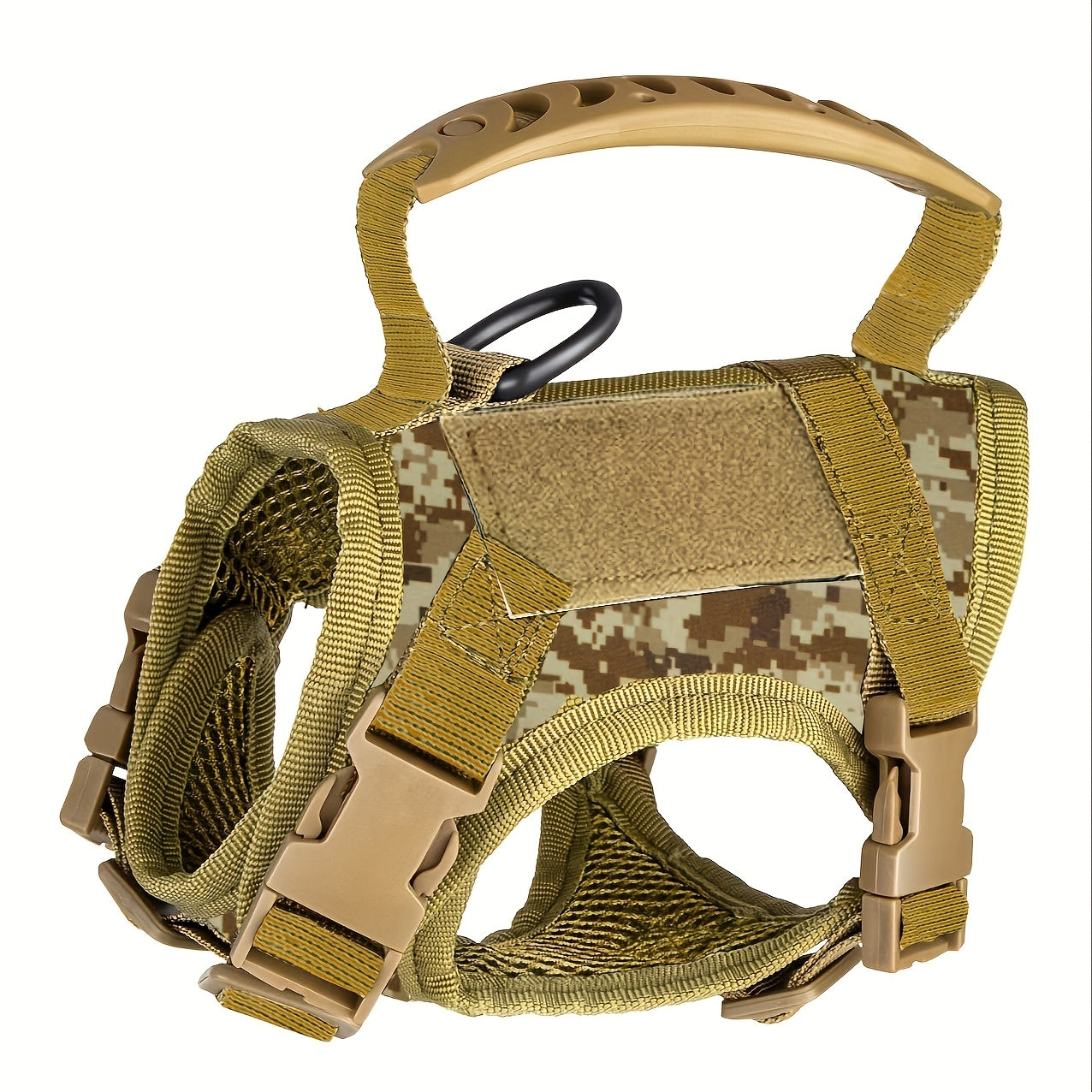 Cat Tactical Vest Harness Adjustable 600D Chest Strap for Cats & Puppies - Escape-Proof Training Vest Harness in Black Khaki Red Rose Red Mineral Green & Mixed Colors