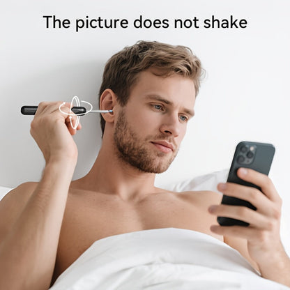Ear Wax Removal Camera Visual Ear Cleaner 1080P HD – 6 Safety Ear Spoons 7-Piece Kit, USB Charging, Real-Time Smartphone Inspection, Portable Ear Cleaning Tool for Adults Kids, Black and White