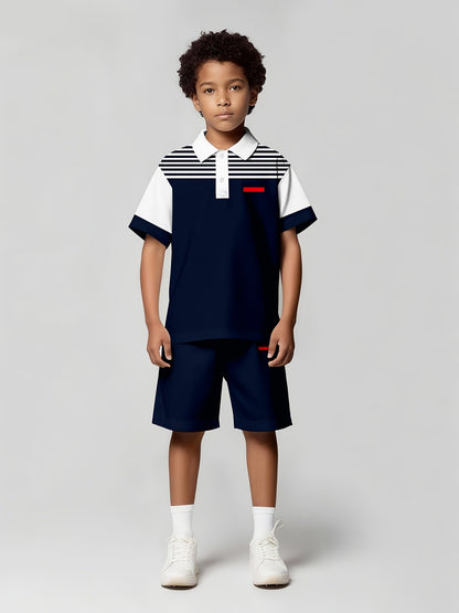 Boys' Striped Outfit Set - Everyday Style