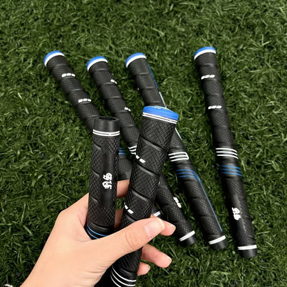Oversized Golf Grips 10-Pack | Jumbo Blue Soft Rubber Anti-Slip Golf Club Grips for Iron & Wood Clubs – Ergonomic Precision Control Design for All Skill Levels with Custom Texture & Enhanced Durability