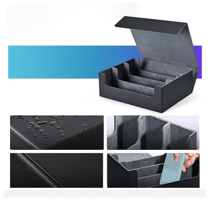 Trading Card Storage Box 1800+ Cards with 10 Dividers – Large Deck Case for Pokemon TCG, MTG Commander, Sports Cards – Multiple Colors, Fits Sleeved Cards