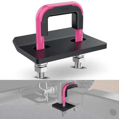 Trailer Hitch Tightener Anti Rattle Stabilizer 2 Inch Heavy Duty Steel U-Bolt with Rubber Cover Hitch Mount Wobble Eliminator for 2" Receiver - Multiple Colors