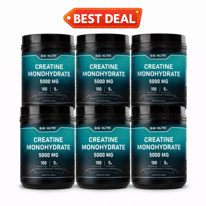 Creatine Monohydrate Powder 5000mg Per Serving 500g Pure Micronized Unflavored - Pre & Post Workout Supplement for Muscle Strength, Power & Recovery - Fast Dissolving 100 Servings