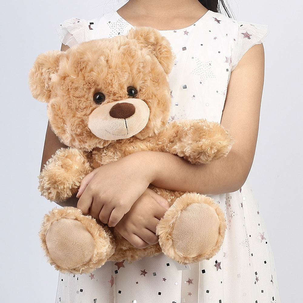 Shaggy Brown Teddy Bear Stuffed Animal 15 Inch — Premium Soft Plush Huggable Classic Bear Toy Safe for Baby Kids Girls Boys, Valentine Birthday Christmas Baby Shower Gift