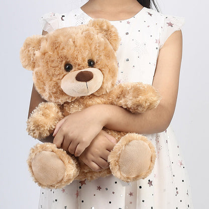 Shaggy Brown Teddy Bear Stuffed Animal 15 Inch — Premium Soft Plush Huggable Classic Bear Toy Safe for Baby Kids Girls Boys, Valentine Birthday Christmas Baby Shower Gift