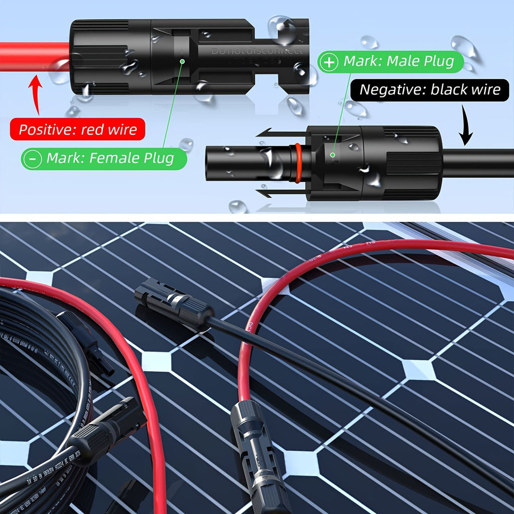 CLELO Solar Panel Extension Cable 14AWG 30ft/ 40ft
