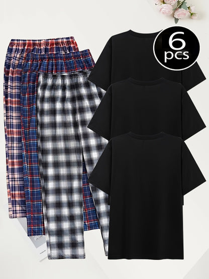 Men's Pajama Pants - Plaid Style 664485