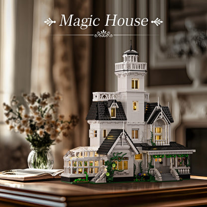 Owen's House Building Block Set 1877pcs – Victorian Architecture Movie-Inspired Collectible Brick Kit with Interior Details, 3 Floors & Observation Deck, Adult Teen Gift Birthday Christmas Halloween