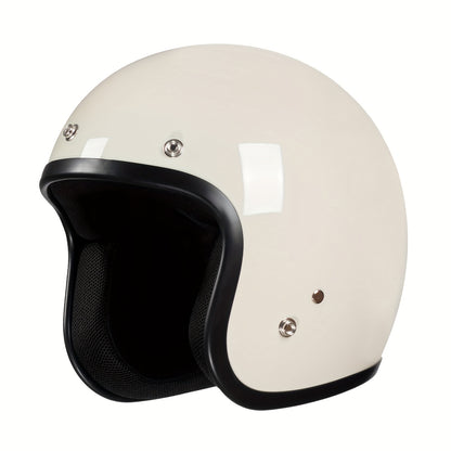 Crownracing Motorcycle Helmets 3/4 Open Face Helmet