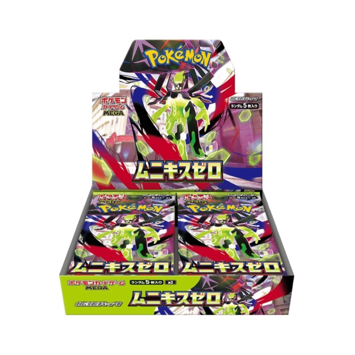 Japanese Pokemon Booster Box Munikis Zero M3 Nihil Zero – 30 Packs 150 Cards | Mega EX Decidueye Salazzle Starmie | Factory Sealed JP TCG Collector Box