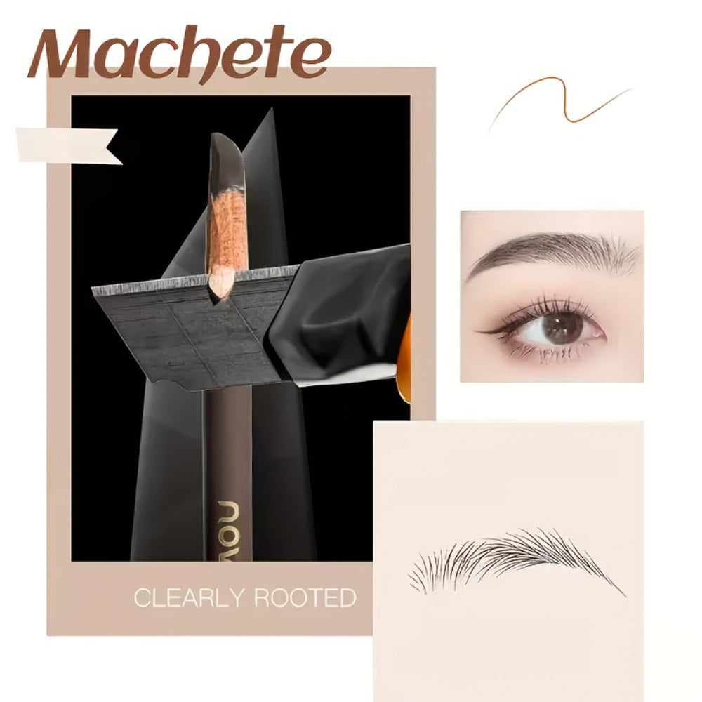 Smudge Proof Waterproof Eyebrow Pencil 4-Pack Double-Ended with Built-In Spoolie Brush – Long Lasting Sulfate Free Natural Brow Look for All Skin Types