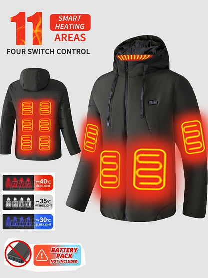 Men's Heated Button-Front Jacket
