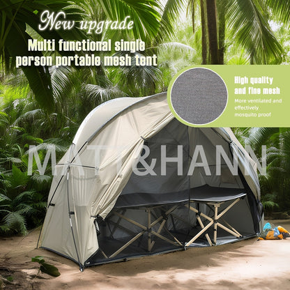 Ultralight Single Person Bicycle Tent with Mesh Ventilation – Freestanding, Easy Setup, Carbon Steel Poles, 3-Season – Lightweight Camping Tent for Cycling, Backpacking & Fishing