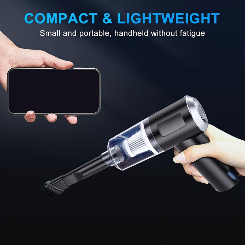 Multifunctional Wireless Charging Mini Vacuum Cleaner, Large Suction Power, Wireless Power Supply, Suitable for Computer Cleaning, Household Cleaning, Car Cleaning, Valentine'S Day And New Year'S Gift, July 4Th Gifts