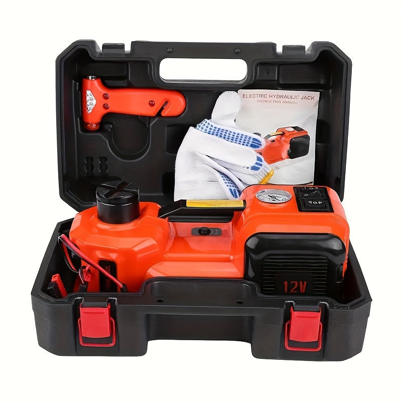 5Ton Heavy Duty 12V DC Automotive Floor Jack Lift - Electric Hydraulic Garage And Emergency Equipment For Car Repair And Maintenance