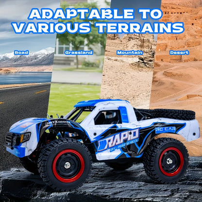 RC Off-Road Car 1:14 Scale 4WD High Speed for Adults Teens – Carbon Brush 38KM/H or Brushless PRO 50-70KM/H All-Terrain Remote Control Racing Truck Hobby Grade Birthday Christmas Gift Enthusiasts