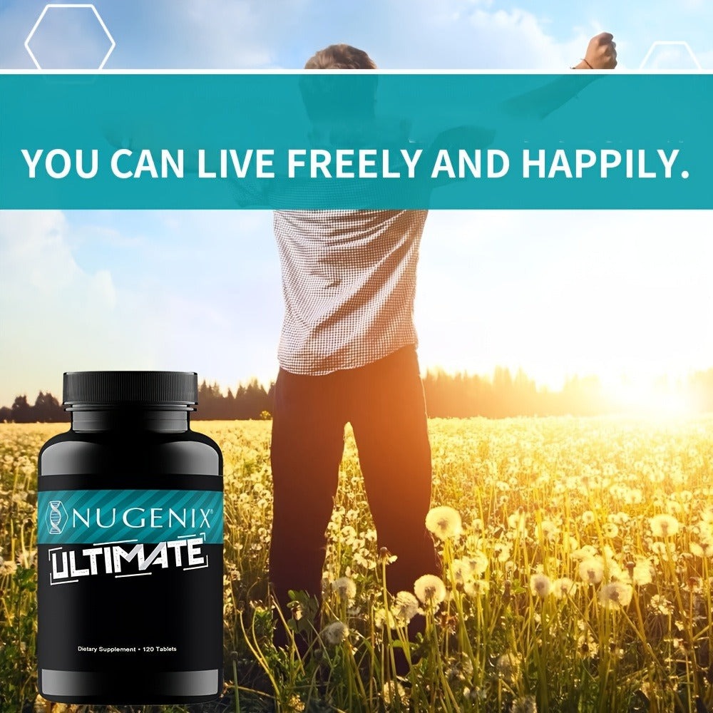 Men's Vitality Supplement Capsules — Nugenix Ultimate Formula for Testosterone Support, Male Energy & Strength | Daily Performance Booster for Men Over 40 | 120 Capsules Per Bottle | 1, 2 or 3 Bottle Pack