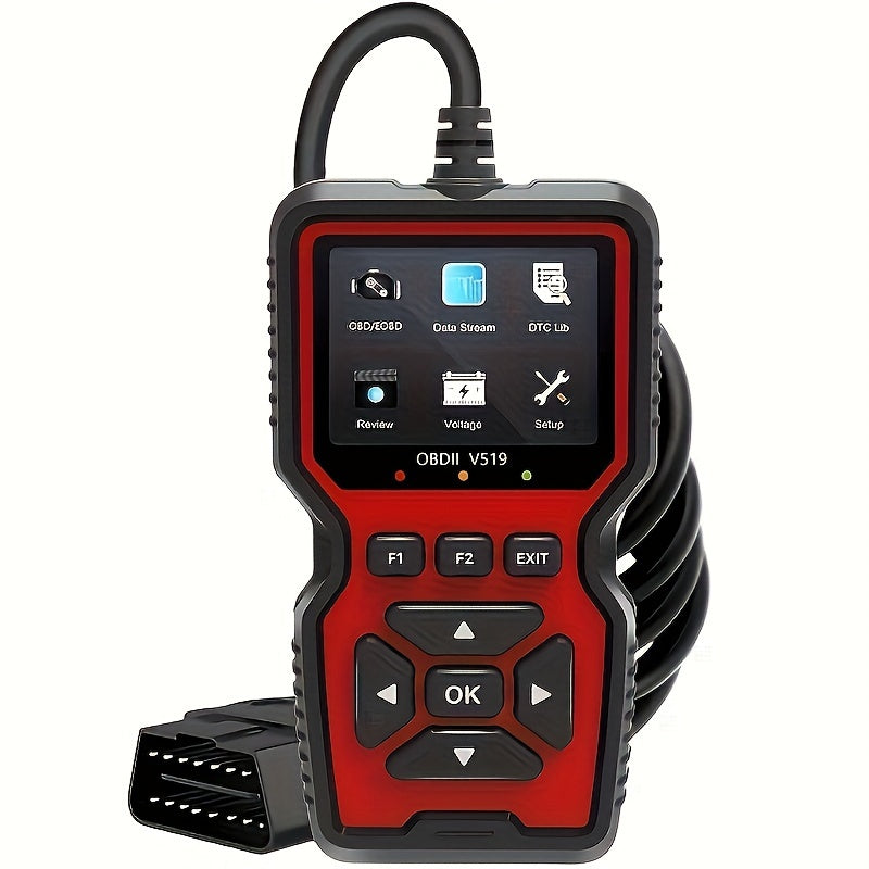 OBD2 Scanner Tool V519 - Professional Code Reader for Check Engine Light, Live Data & Diagnostic Trouble Codes | Works on All 1996+ Cars