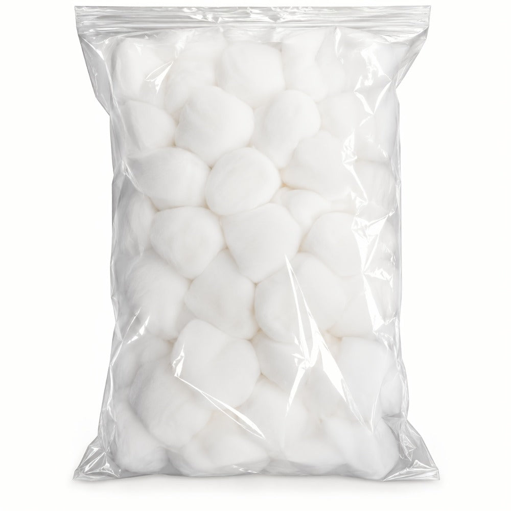 Cotton Balls 500 Count Super Jumbo Soft 100% Absorbent Premium Unscented - Makeup Removal Toner Skincare Nail Care Wound Cleaning for Sensitive Skin All Skin Types Pack of 5