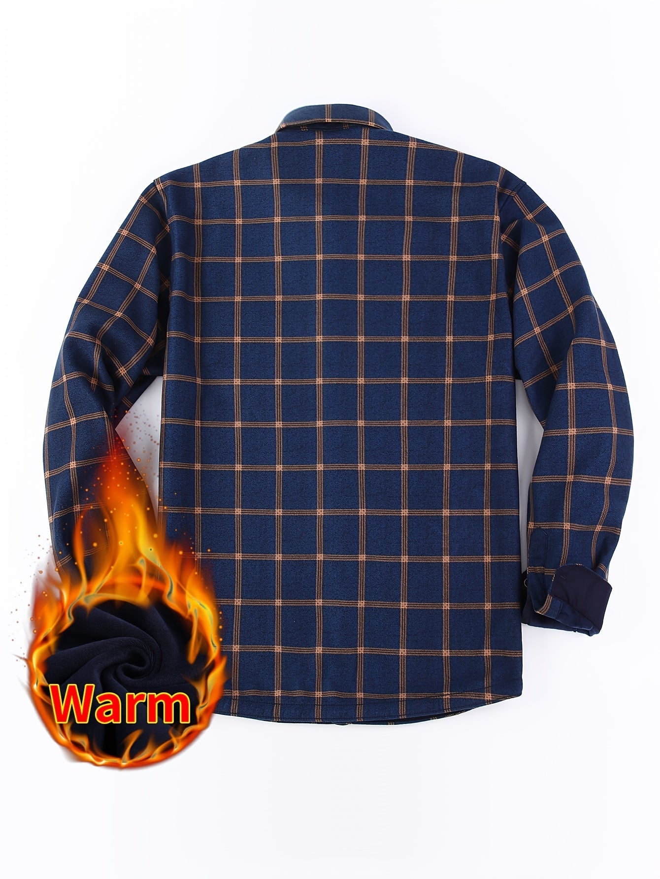 Men's Plaid Long Sleeve Flannel Shirt - Wrinkle Resistant