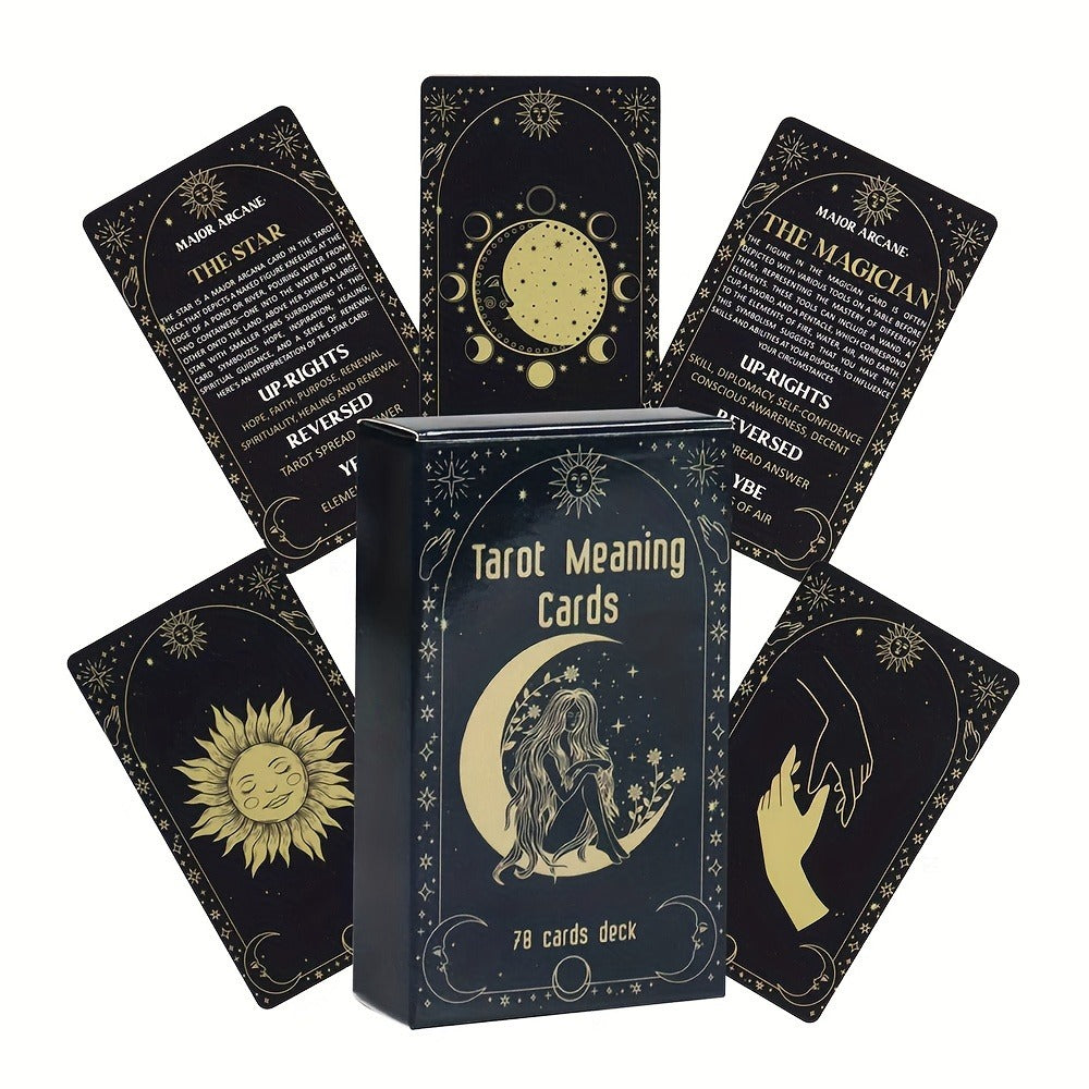 Oracle Cards Tarot Deck – Original Meaning Card Game for Divination Parties & Casual Play, Exquisite Design Desktop Card Game, Gift for Valentine's Day Birthday Christmas Party